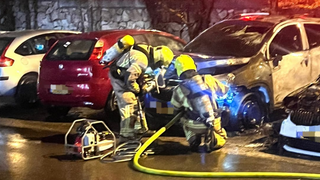 שריפת רכבים נווה גנים חיפה יום כיפור
