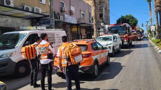 מזירת האירוע הטראגי בחדרה