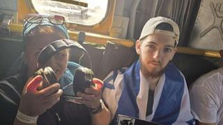 בר קופרשטיין בדרכו הביתה במסוק