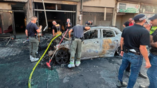 פיצוץ רכב בשוק רמלה