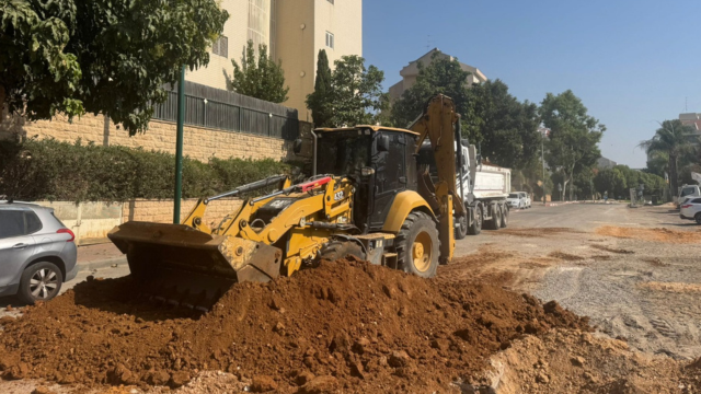 העבודות ברחוב רופין כפר סבא