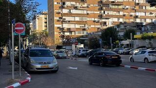 רחוב ליבורנו בבת ים. הפך לחד סטרי