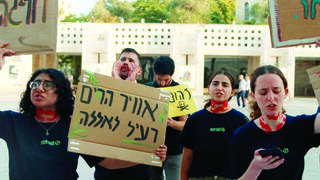 מפגינים