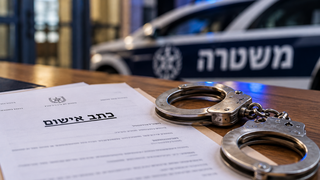 איים על אחותו גם בתחנת המשטרה