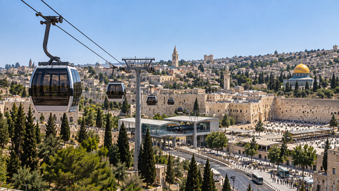 רכבל לכותל. אילוסטרציה