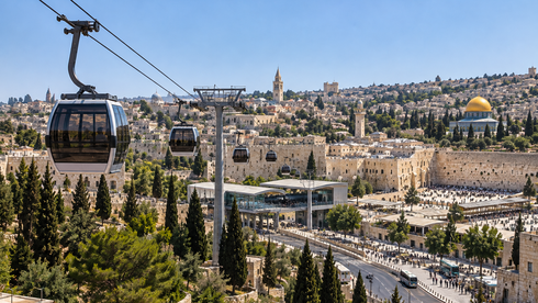 רכבל לכותל. אילוסטרציה
