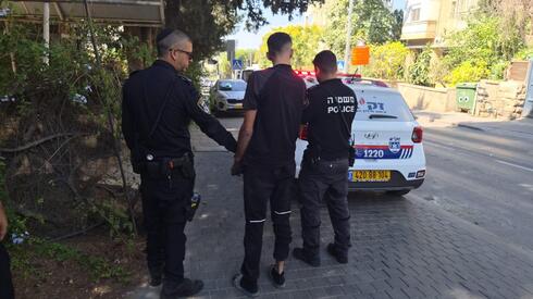 הנהג החשוד בעת מעצרו