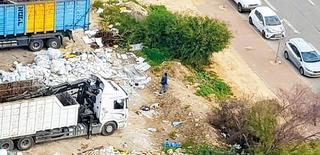 "הר חירייה קטן בשכונה". המגרש | צילום: באדיבות תושב השכונה