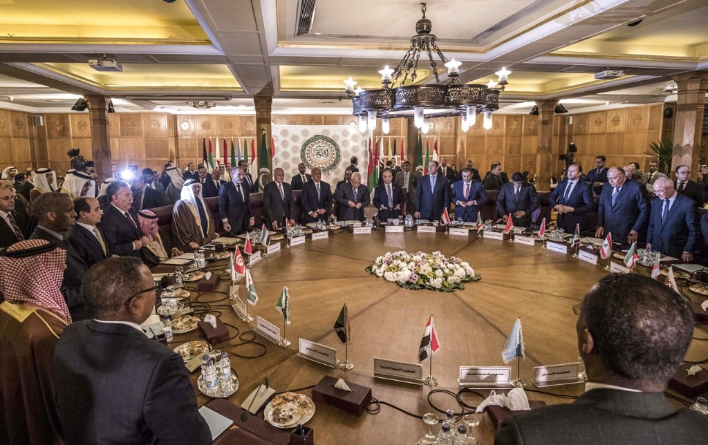 Reunión de la Liga Árabe en El Cairo 