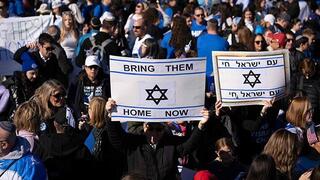 Otro momento de la manifestación contra el antisemitismo en Washington. 