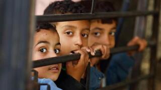 Los niños palestinos son los más perjudicados por la guerra. 