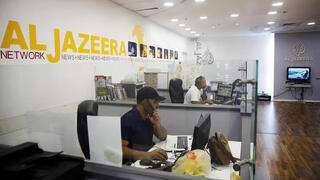Oficinas de Al Jazeera en Jerusalem. 