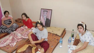  Foto de cuatro de las cinco observadoras secuestradas en Gaza. 