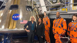 La ministra de Innovación, Ciencia y Tecnología, Gila Gamliel, en el Centro Espacial Johnson de la NASA en Houston. 