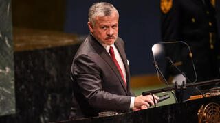 El rey Abdullah en la Asamblea General de la ONU. 