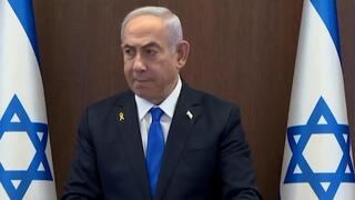 Benjamín Netanyahu durante la reunión de gabinete. 