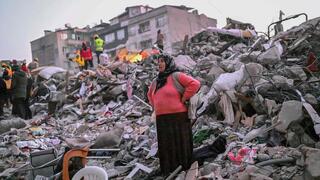 Terremoto en Turquía. Búsqueda de sobrevivientes entre los escombros. Febrero de 2023