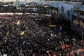 Funeral de Hassan Nasrallah en Beirut. 