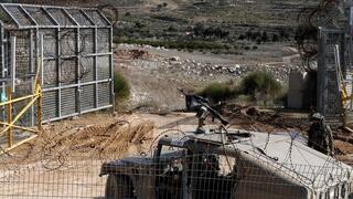 Fuerzas de las FDI cerca de la frontera siria. 
