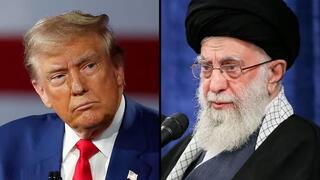 Donald Trump y Alí Khamenei. 