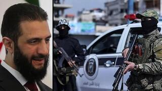 Al-Golani y las fuerzas de seguridad sirias en Latakia. 