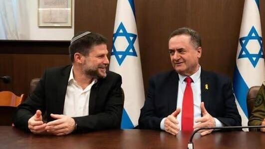 Bezalel Somotrich e Yisrael Katz, la semana pasada. 