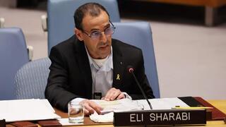 Eli Sharabi en la ONU. 