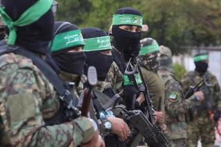 Militantes de Hamás en la Franja de Gaza. 