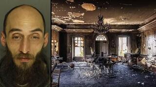 El pirómano Ballmer y la casa del gobernador de Pensilvania incendiada. 