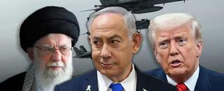 Los líderes de Irán, Israel y Estados Unidos. 