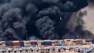 Explosión en el principal puerto comercial de Irán. 