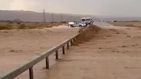 Lluvia y granizo en Israel. 