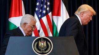 Mahmoud Abbas y Donald Trump. El reconocimiento de un estado palestino probablemente no sucederá. 