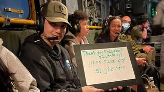 Idan Alexander y un mensaje claro: "Gracias presidente Trump". 