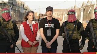Idan Alexander, poco antes de ser liberado por los terroristas de Hamás. 