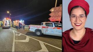 La difunta Tzala Gaz y la escena del atentado en el que fue asesinada. 