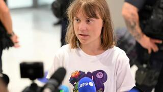 Greta Thumberg llega a París