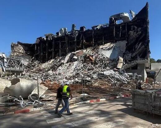 El prestitioso Instituto Weizmann tras el impacto de un misil iraní. 