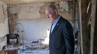 Netanyahu en el kibutz Nir Oz. 