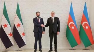 Presidentes de Siria y Azerbaiján, Ahmed al-Shara e Ilham Aliyev. 