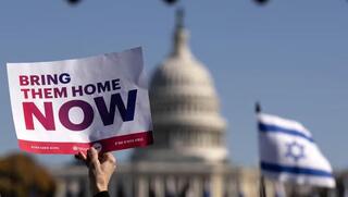 Una manifestación pro-Israel en Washington cerca del Capitolio de Estados Unidos. 