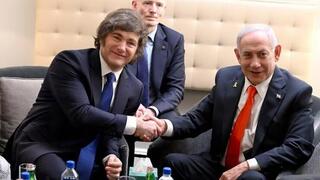 Javier Milei y Benjamín Netanyahu