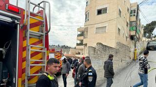 احتراق بيت في العيساوية شرقي القدس
