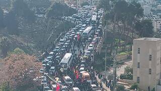 رام الله: حشود كبيرة في استقبال الأسرى المحررين
