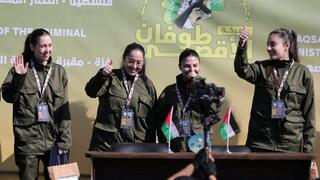 المحتجزات الاسرائيليات وسط غزة