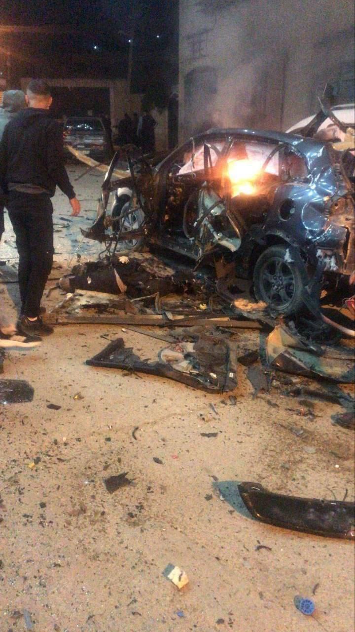 غارة اسرائيلية على بلدة قباطيا جنوب جنين