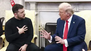 الرئيس الأأميركي ونظيره الأوكراني