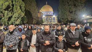 70 ألف مصلٍّ في الأقصى بأول أيام رمضان