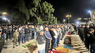 صلاة التراويح في المسجد الأقصى