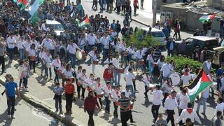 مظاهرة احياء يوم الأرض الخالد في مدينة عرابة